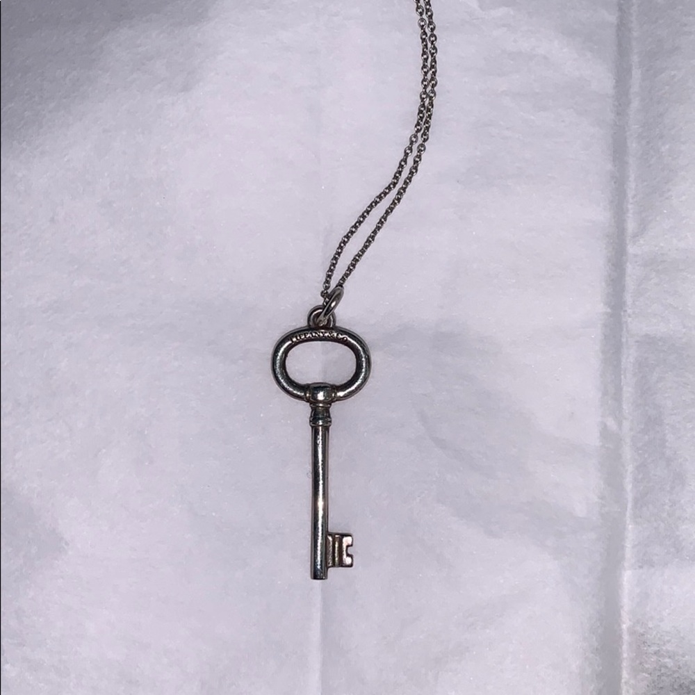 Tiffany & Co. oval key necklace